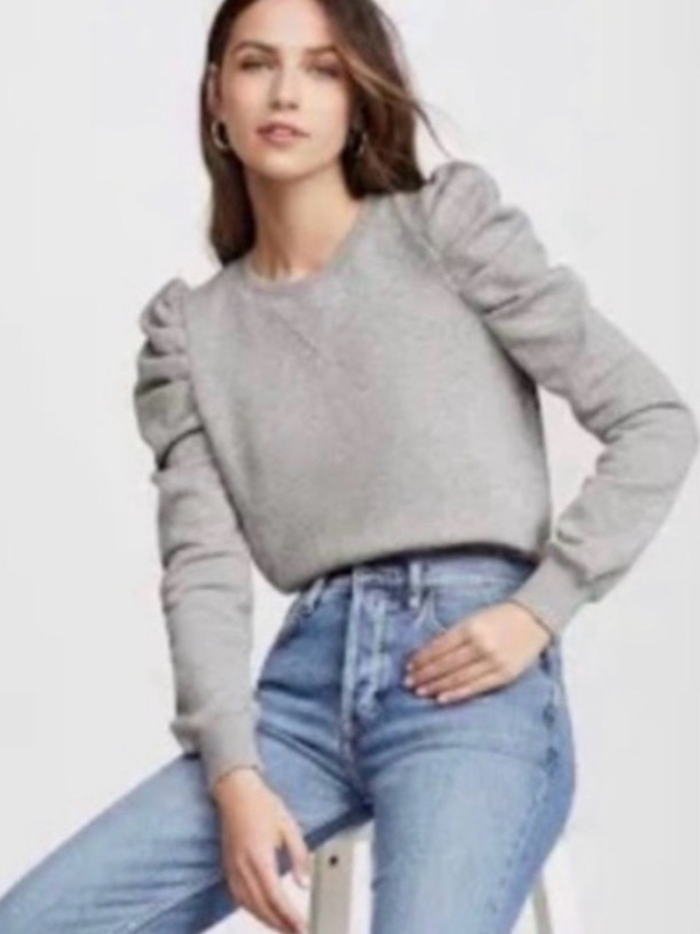 NWT Rebecca Minkoff Women’s Janine Fleece Sweatshirt Size Large